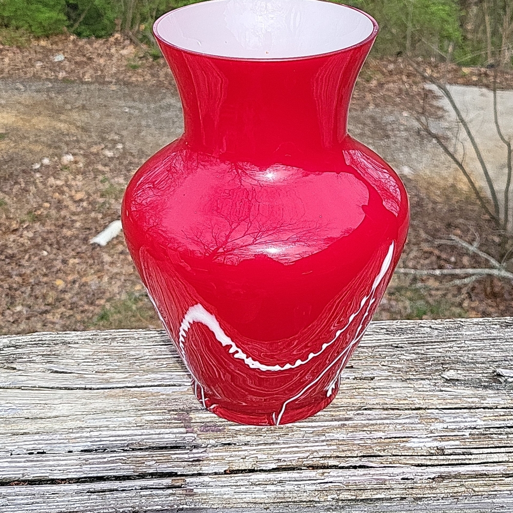 Elegant Red Vase
